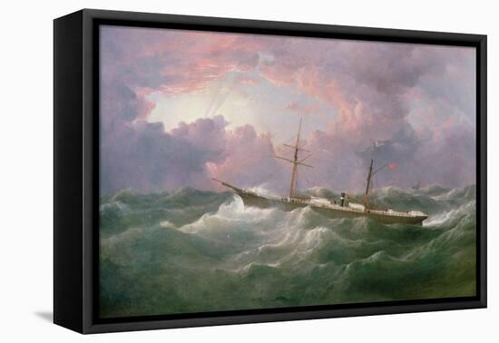 Portrait of the "Isis," a Steam and Sail Ship-Samuel Walters-Framed Premier Image Canvas