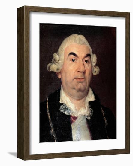Portrait of the Italian Composer Niccolo Jommelli. 18Th Century (Painting)-Anton Raphael Mengs-Framed Giclee Print