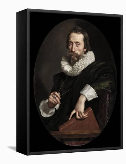 Portrait of the Italian Poet, Giambattista Marino, c.1621-Frans II Pourbus-Framed Premier Image Canvas