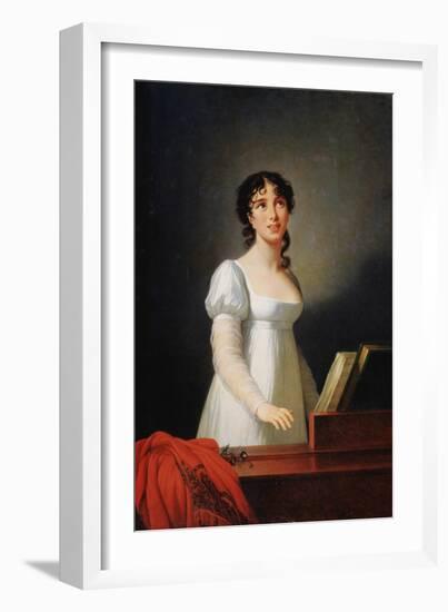 Portrait of the Italian Singer Angelika Catalani, Late 18th or Early 19th Century-Elisabeth Louise Vigee-LeBrun-Framed Giclee Print