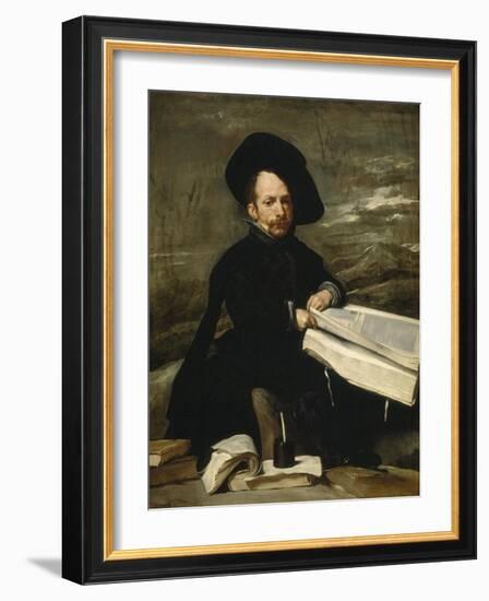 Portrait of the Jester Diego de Acedo, Called 'el Primo', 1644-Diego Velazquez-Framed Giclee Print