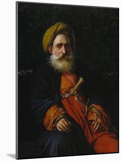 Portrait of the Katchef Dahouth, Christian Mameluke, 1804-Anne-Louis Girodet de Roussy-Trioson-Mounted Giclee Print