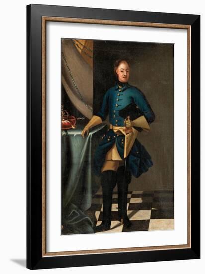 Portrait of the King Charles XII of Sweden (1682-171), C. 1716-David von Krafft-Framed Giclee Print