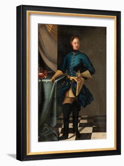 Portrait of the King Charles XII of Sweden (1682-171), C. 1716-David von Krafft-Framed Giclee Print