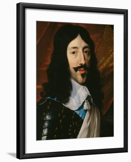 Portrait of the King Louis XIII-Philippe De Champaigne-Framed Giclee Print