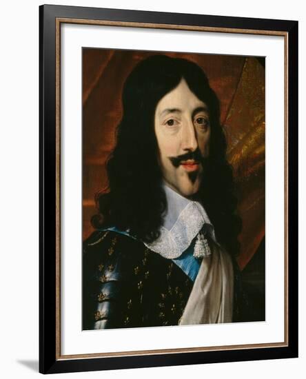 Portrait of the King Louis XIII-Philippe De Champaigne-Framed Giclee Print