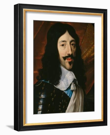 Portrait of the King Louis XIII-Philippe De Champaigne-Framed Giclee Print