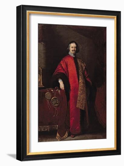 Portrait of the Knight Giovanni Grimani, c.1640-Bernardo Strozzi-Framed Giclee Print