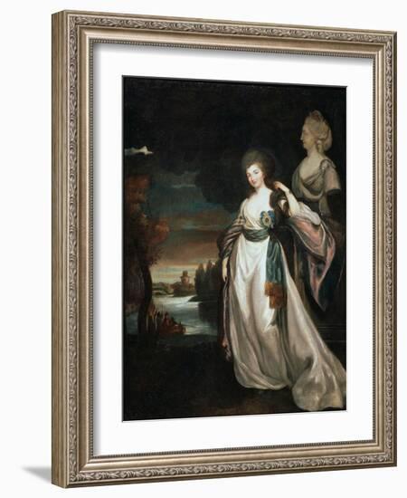 Portrait of the Lady-In-Waiting Coutess Alexandra Branitskaya, 1778-1781-Richard Brompton-Framed Giclee Print