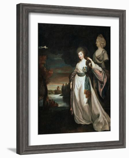 Portrait of the Lady-In-Waiting Coutess Alexandra Branitskaya, 1778-1781-Richard Brompton-Framed Giclee Print