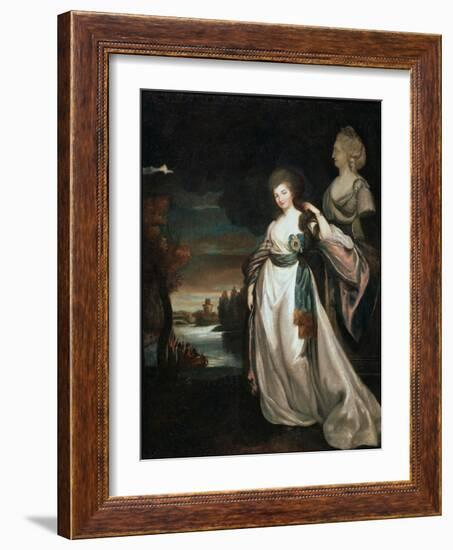 Portrait of the Lady-In-Waiting Coutess Alexandra Branitskaya, 1778-1781-Richard Brompton-Framed Giclee Print