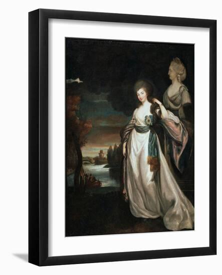 Portrait of the Lady-In-Waiting Coutess Alexandra Branitskaya, 1778-1781-Richard Brompton-Framed Giclee Print