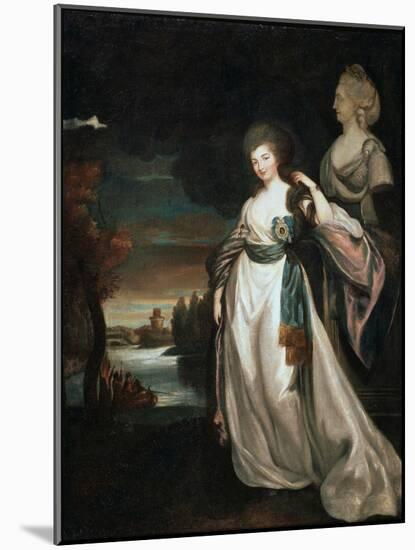 Portrait of the Lady-In-Waiting Coutess Alexandra Branitskaya, 1778-1781-Richard Brompton-Mounted Giclee Print