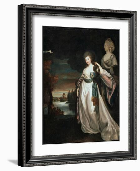 Portrait of the Lady-In-Waiting Coutess Alexandra Branitskaya, 1778-1781-Richard Brompton-Framed Giclee Print