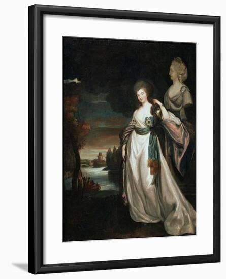 Portrait of the Lady-In-Waiting Coutess Alexandra Branitskaya, 1778-1781-Richard Brompton-Framed Giclee Print