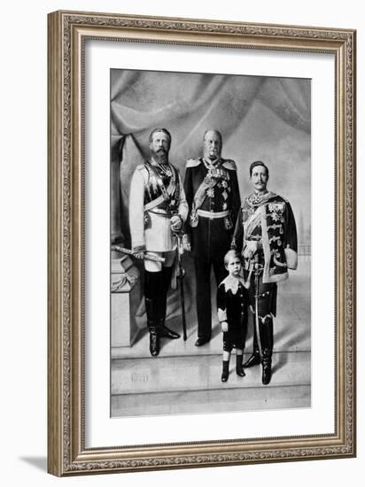 Portrait of the Last Three German Emperors-null-Framed Giclee Print