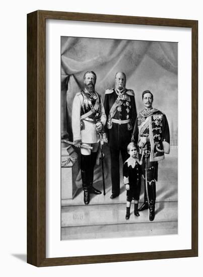 Portrait of the Last Three German Emperors-null-Framed Giclee Print