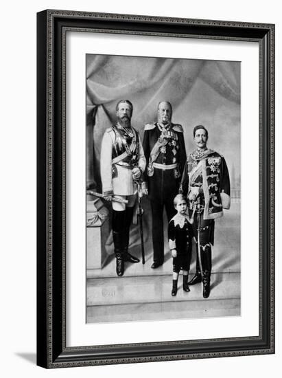 Portrait of the Last Three German Emperors-null-Framed Giclee Print