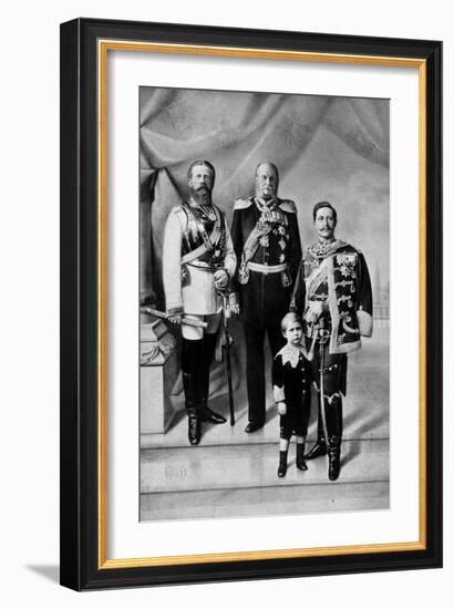 Portrait of the Last Three German Emperors-null-Framed Giclee Print