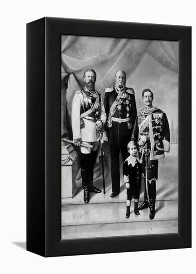 Portrait of the Last Three German Emperors-null-Framed Premier Image Canvas