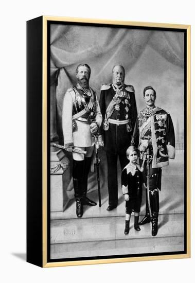 Portrait of the Last Three German Emperors-null-Framed Premier Image Canvas