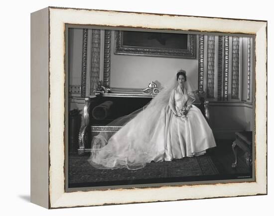 Portrait of the Late Princess Margaret on Her Wedding Day-Cecil Beaton-Framed Premier Image Canvas