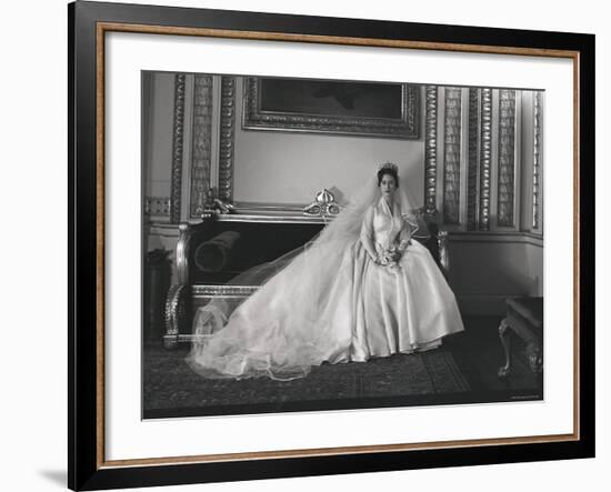 Portrait of the Late Princess Margaret on Her Wedding Day-Cecil Beaton-Framed Photographic Print