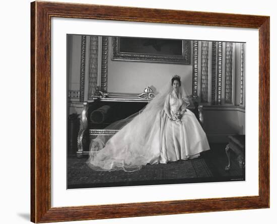 Portrait of the Late Princess Margaret on Her Wedding Day-Cecil Beaton-Framed Photographic Print