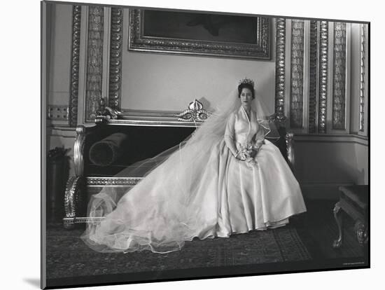 Portrait of the Late Princess Margaret on Her Wedding Day-Cecil Beaton-Mounted Photographic Print