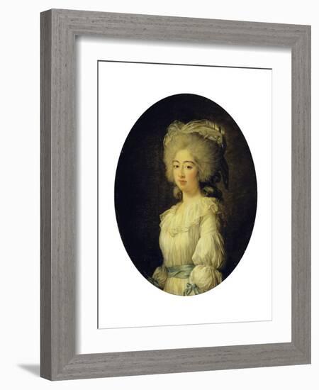 Portrait of the Louise Marie Josephine, Comtesse De Provence, Later Queen of France-Elisabeth Louise Vigee-LeBrun-Framed Giclee Print