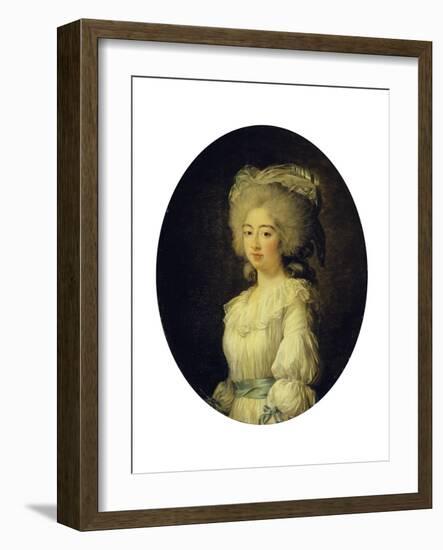 Portrait of the Louise Marie Josephine, Comtesse De Provence, Later Queen of France-Elisabeth Louise Vigee-LeBrun-Framed Giclee Print