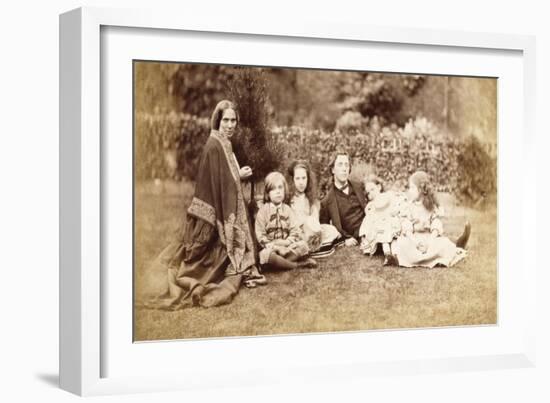 Portrait of the MacDonald Family with Lewis Carroll, 1863-Lewis Carroll-Framed Giclee Print