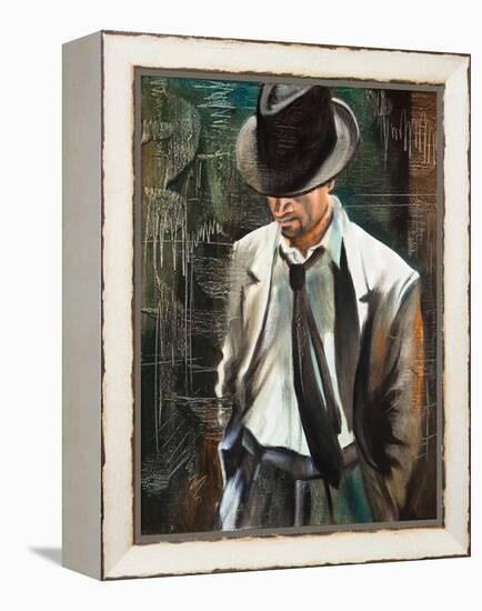 Portrait Of The Man With A Cigarette-balaikin2009-Framed Stretched Canvas