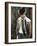 Portrait Of The Man With A Cigarette-balaikin2009-Framed Art Print