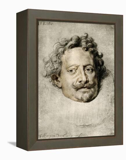 Portrait of the Marquis De La Genesse-Peter Paul Rubens-Framed Premier Image Canvas