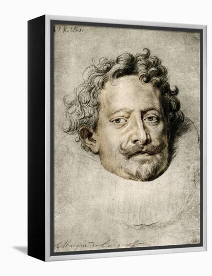 Portrait of the Marquis De La Genesse-Peter Paul Rubens-Framed Premier Image Canvas