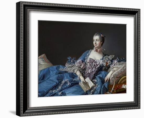 Portrait of the Marquise De Pompadour (1721-1764)-Francois Boucher-Framed Giclee Print