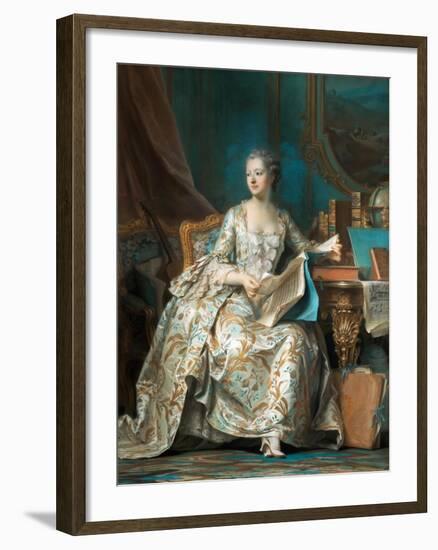 Portrait of the Marquise De Pompadour (1721-176)-Maurice Quentin de La Tour-Framed Giclee Print