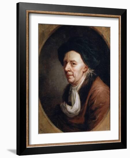 Portrait of the Mathematican Leonhard Euler, (1707-178), German Painting of 18th Century-Joseph Friedrich August Darbes-Framed Giclee Print