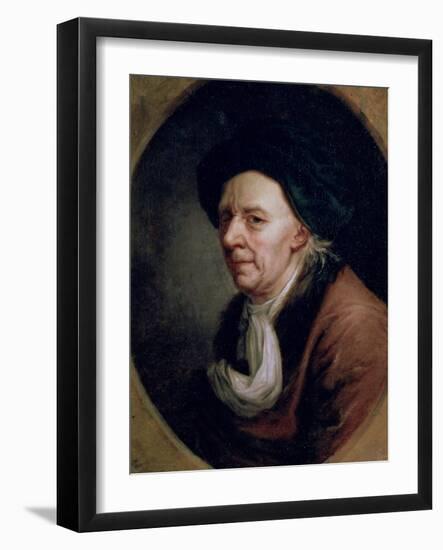 Portrait of the Mathematician Leonard Euler (1707-83)-Joseph Friedrich August Darbes-Framed Giclee Print