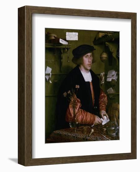 Portrait of the Merchant George Gisze, 1532-Hans Holbein the Younger-Framed Giclee Print