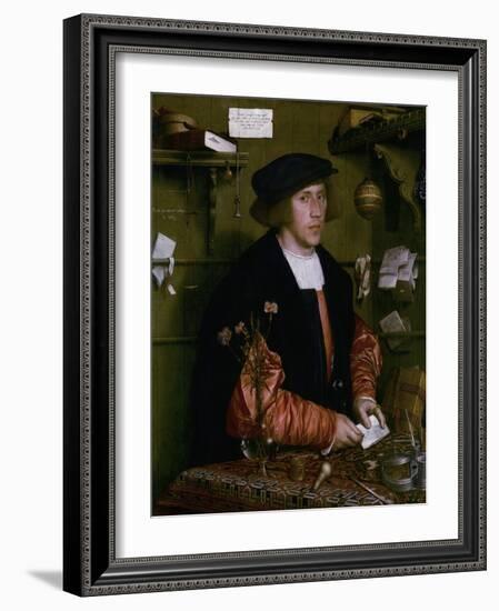 Portrait of the Merchant George Gisze, 1532-Hans Holbein the Younger-Framed Giclee Print