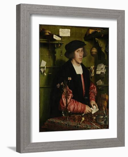 Portrait of the Merchant George Gisze, 1532-Hans Holbein the Younger-Framed Giclee Print