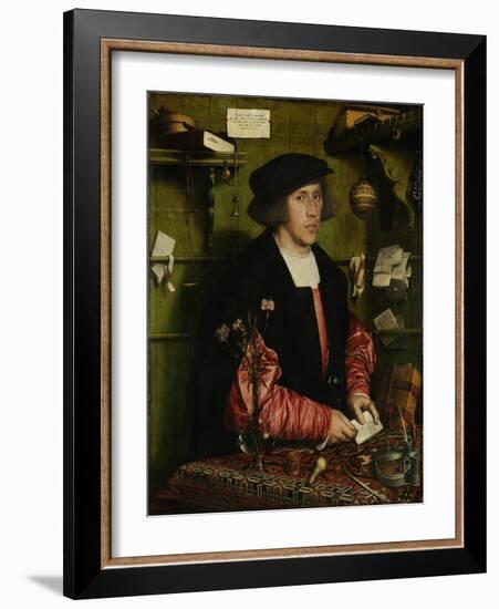 Portrait of the Merchant George Gisze, 1532-Hans Holbein the Younger-Framed Giclee Print