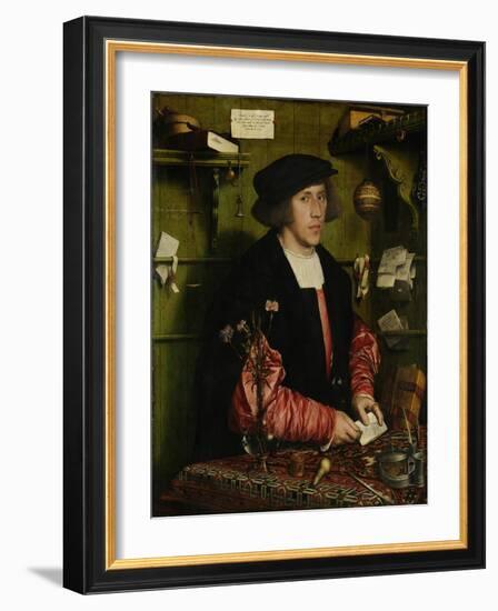Portrait of the Merchant George Gisze, 1532-Hans Holbein the Younger-Framed Giclee Print