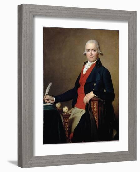 Portrait of the Minister Gaspard Meyer - Oil on Canvas, 1795-Jacques Louis David-Framed Giclee Print