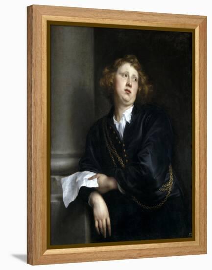 Portrait of the Musician Henricus Liberti, 1627-1632-Sir Anthony Van Dyck-Framed Premier Image Canvas