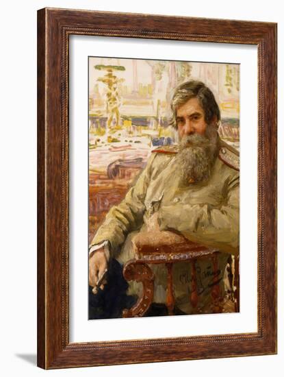 Portrait of the Neurophysiologist and Psychiatrist Vladimir Bekhterev (1857-192), 1913-Ilya Yefimovich Repin-Framed Giclee Print