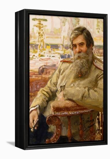 Portrait of the Neurophysiologist and Psychiatrist Vladimir Bekhterev (1857-192), 1913-Ilya Yefimovich Repin-Framed Premier Image Canvas