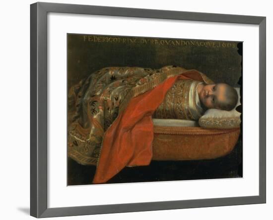 Portrait of the Newborn Federigo Di Urbino, 1605-Federico Barocci-Framed Giclee Print